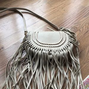 Fringe creme festival bag